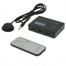 3 Way (3-in/1-out) HDMI Switch 1080p w/Remote, Power Free